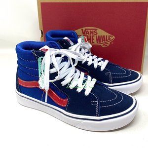 vans high tops red and black